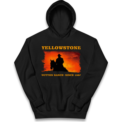 Yellowstone Dutton Ranch Since 1886 kids hoodie