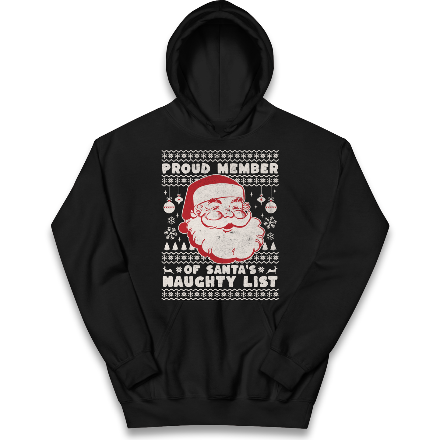Proud Member Of Santas Naughty List Christmas kids hoodie