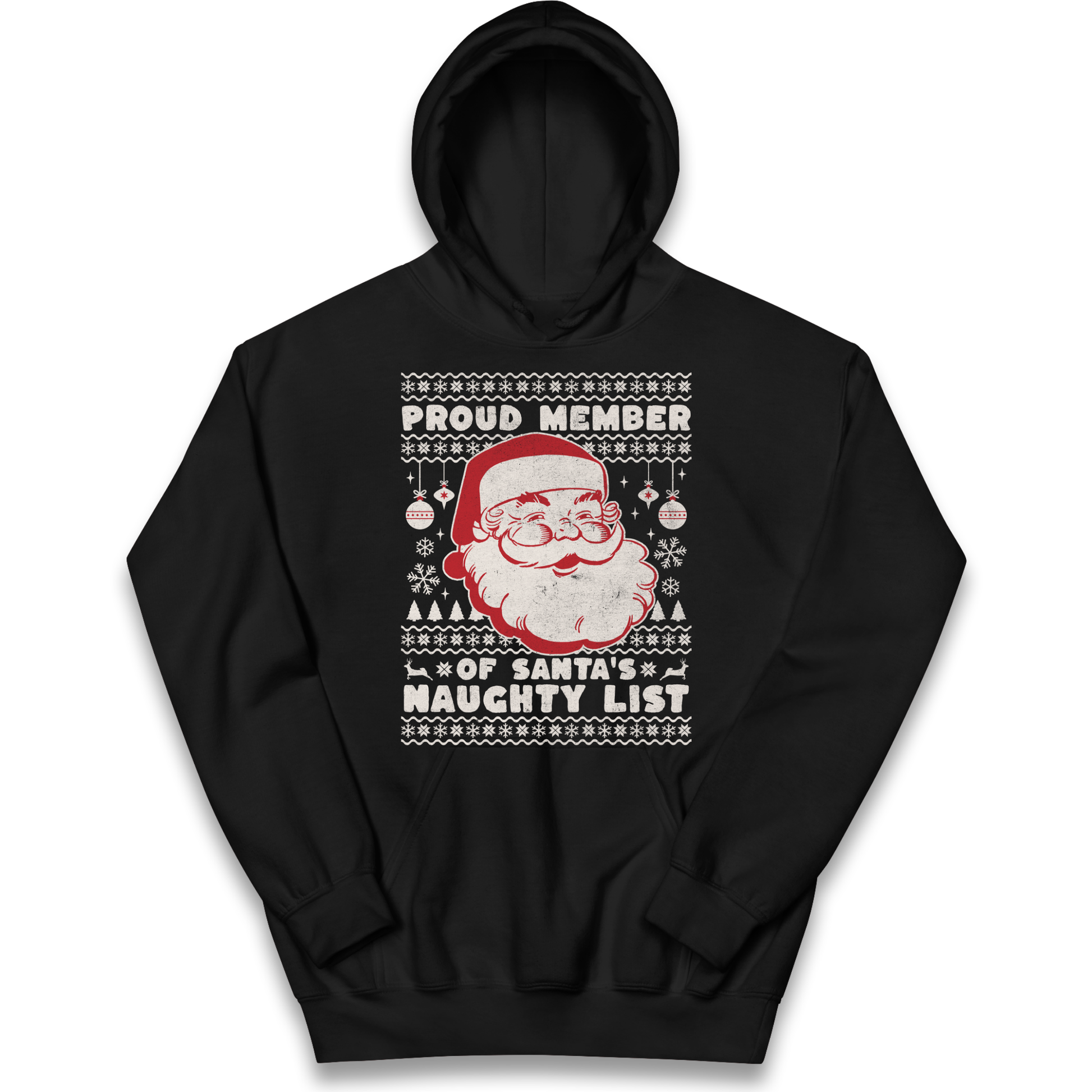 Proud Member Of Santas Naughty List Christmas kids hoodie