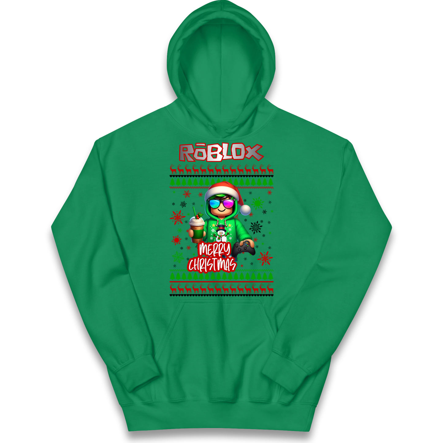 Roblox Merry Christmas Kids Hoodie