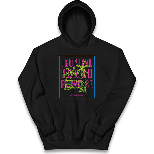 Tropical Beach Paradise kids hoodie