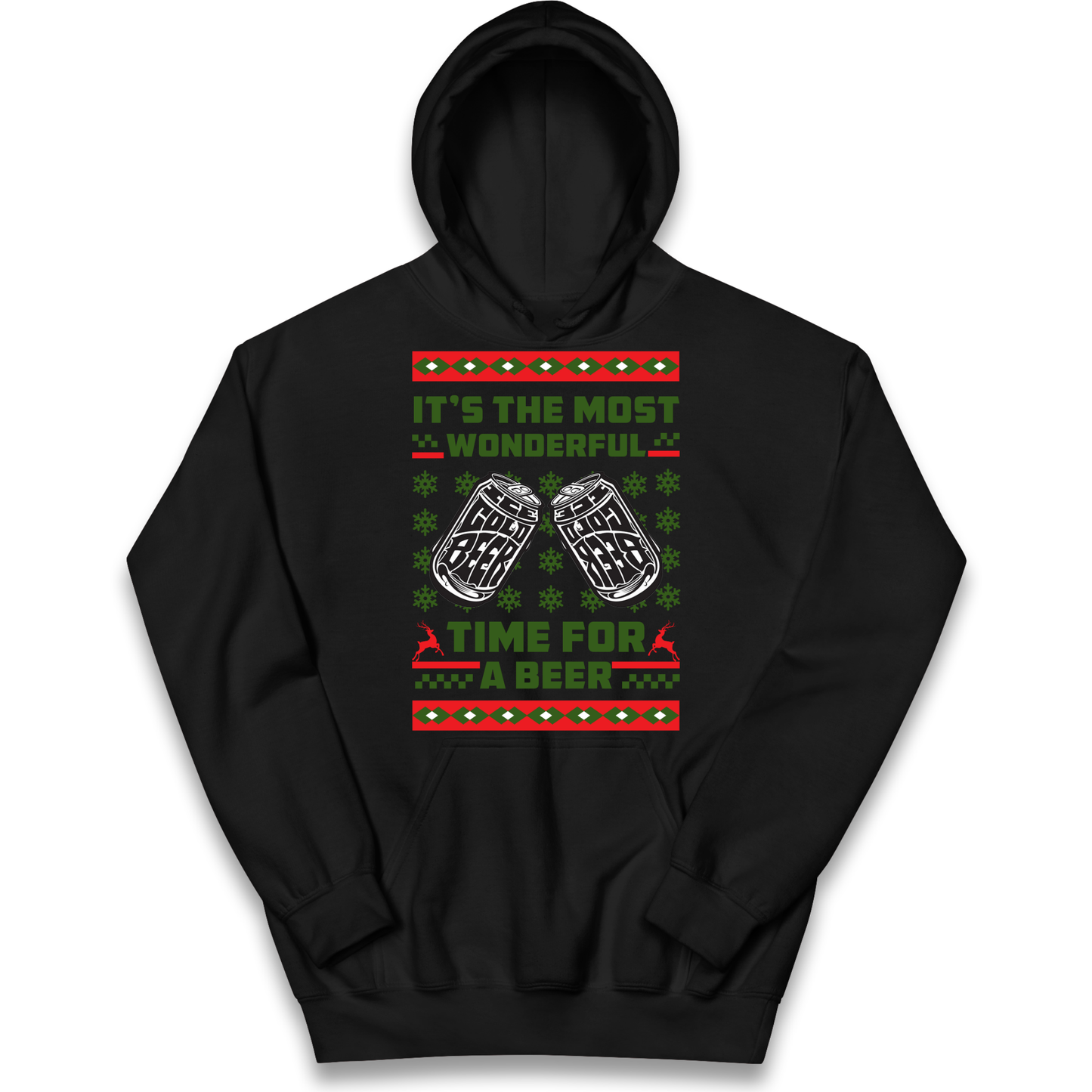 Its The Most Wonderful Time For A Beer Christmas kids hoodie