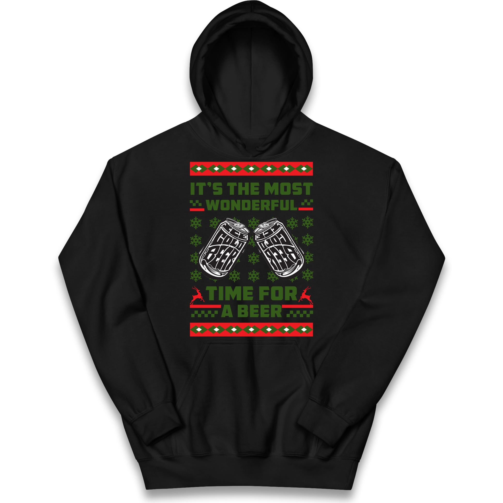 Its The Most Wonderful Time For A Beer Christmas kids hoodie