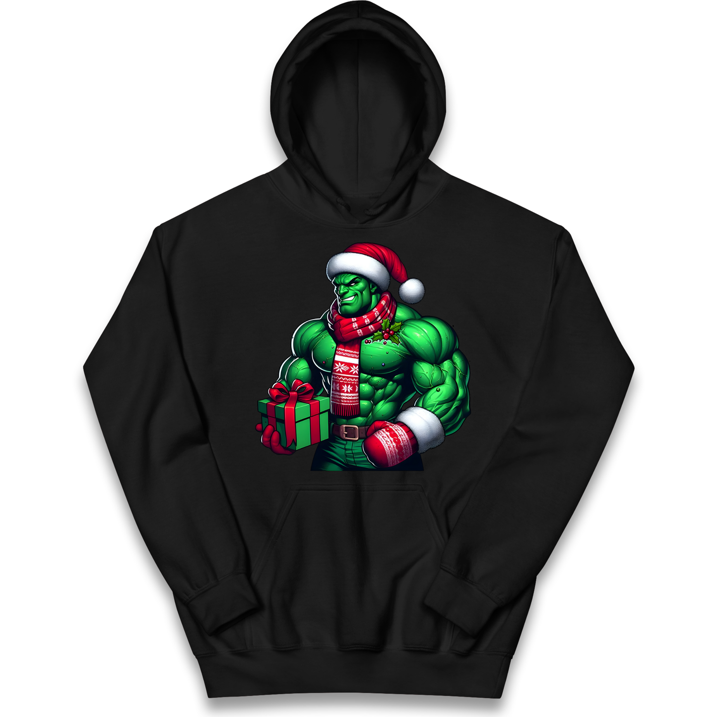 The Hulk Santa kids hoodie