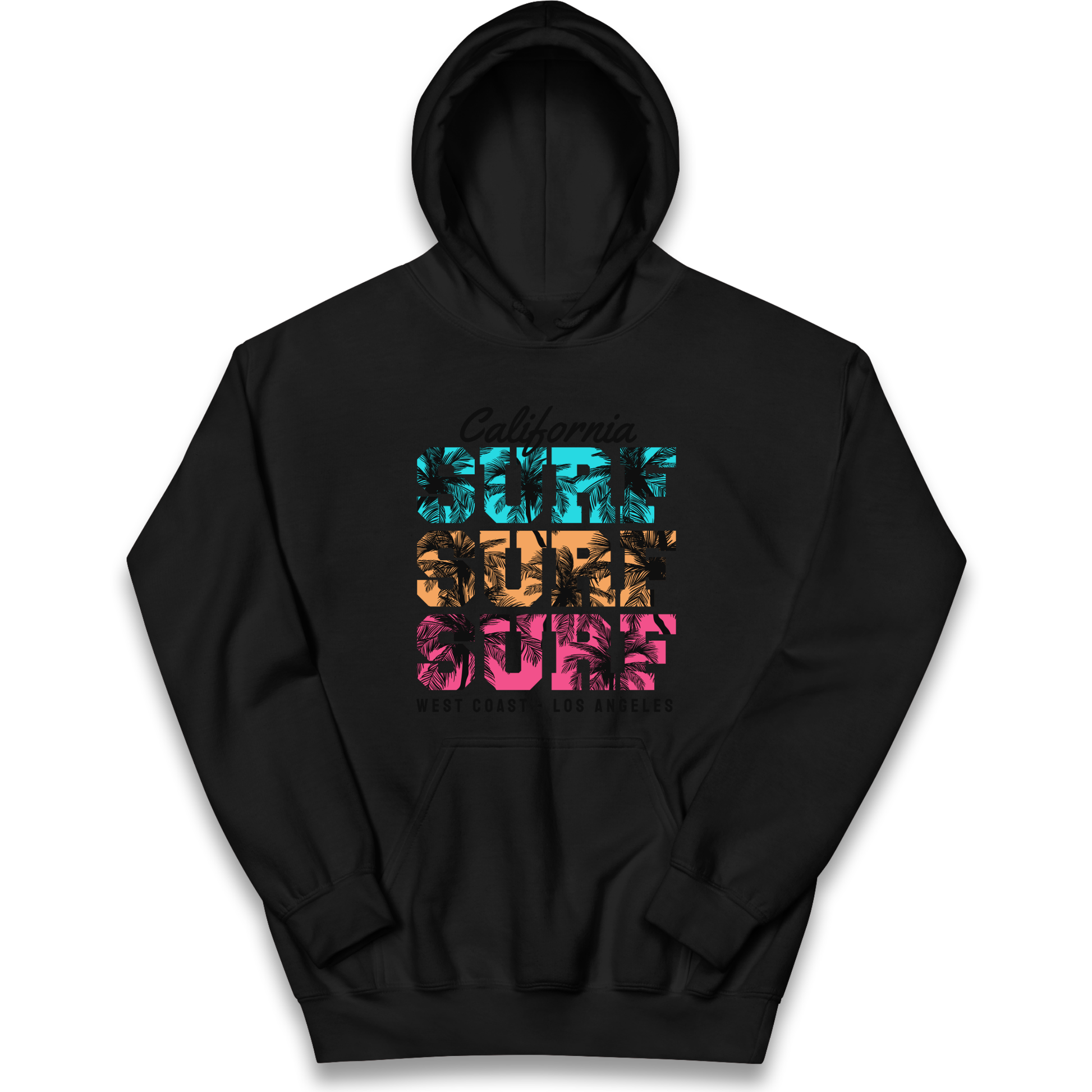 California Surf Surf Surf kids hoodie