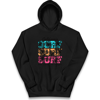 California Surf Surf Surf kids hoodie