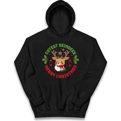 Cutest Reindeer kids hoodie