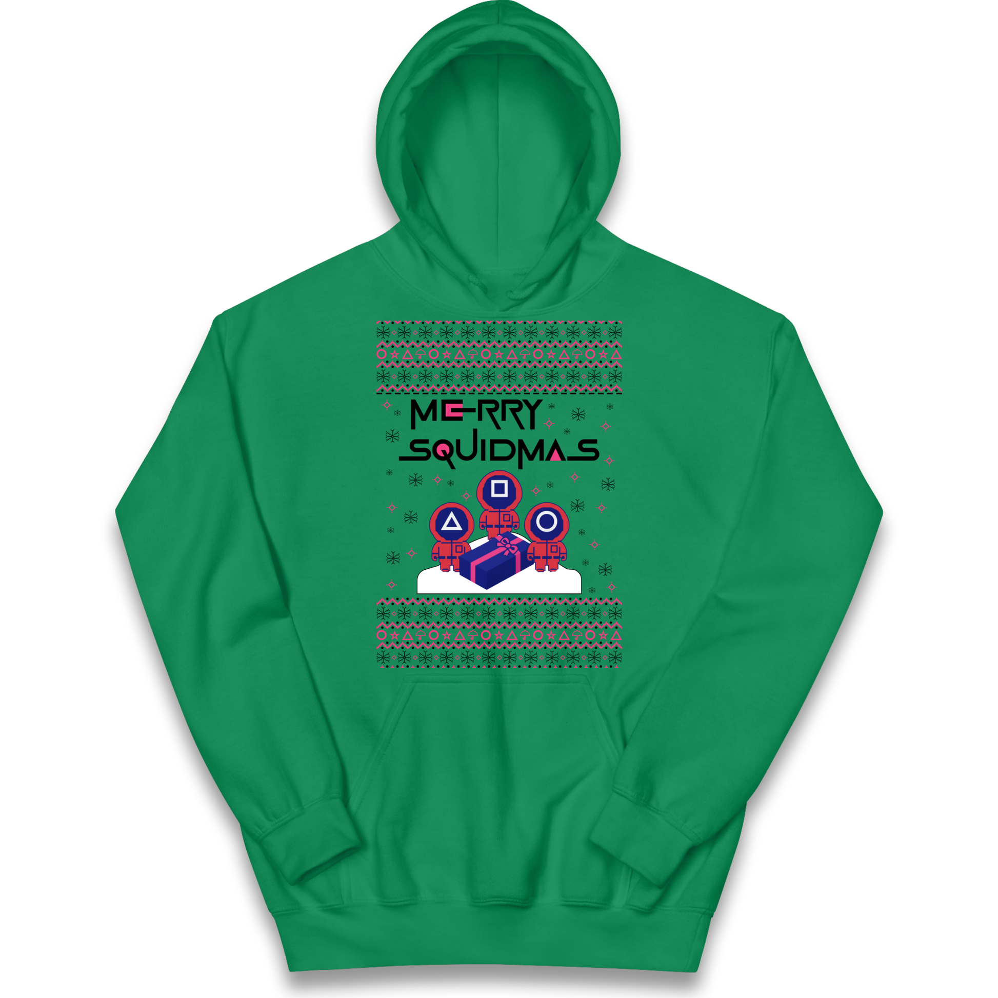 Squid Games Christmas Kids Hoodie