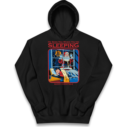 Creepy Santa Claus Christmas kids hoodie