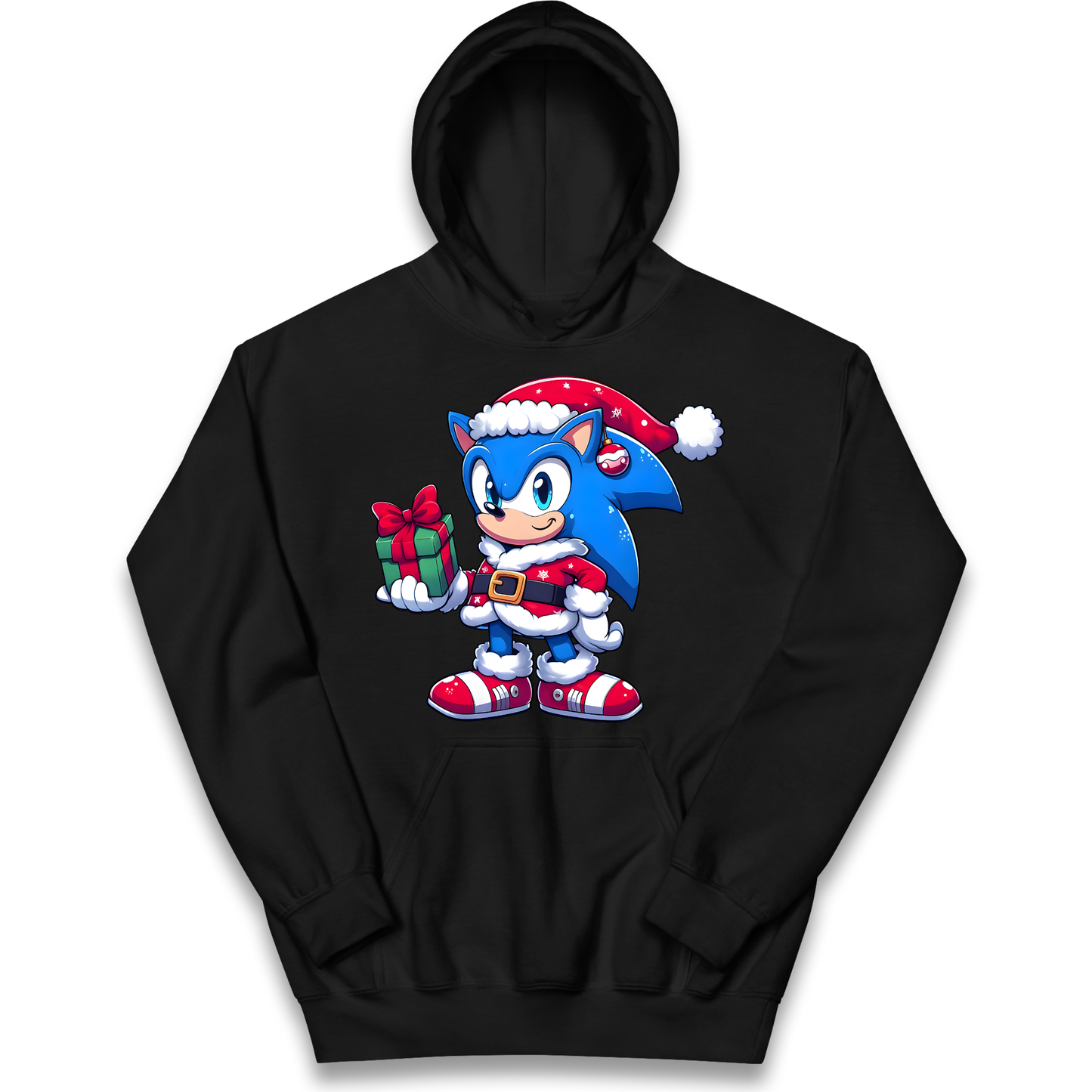 Sonic The Hedgehog Santa kids hoodie