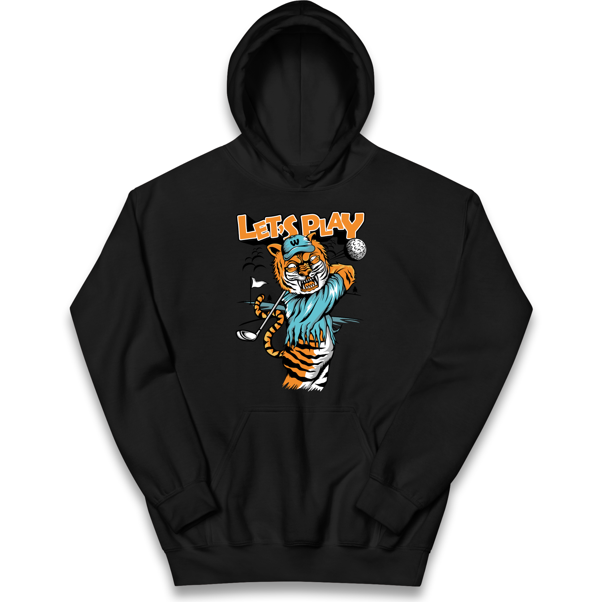 Lets Play Golf Tiger kids hoodie
