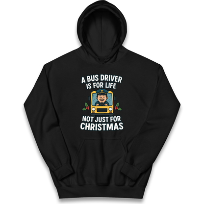 Bus Driver Christmas Kids Hoodie