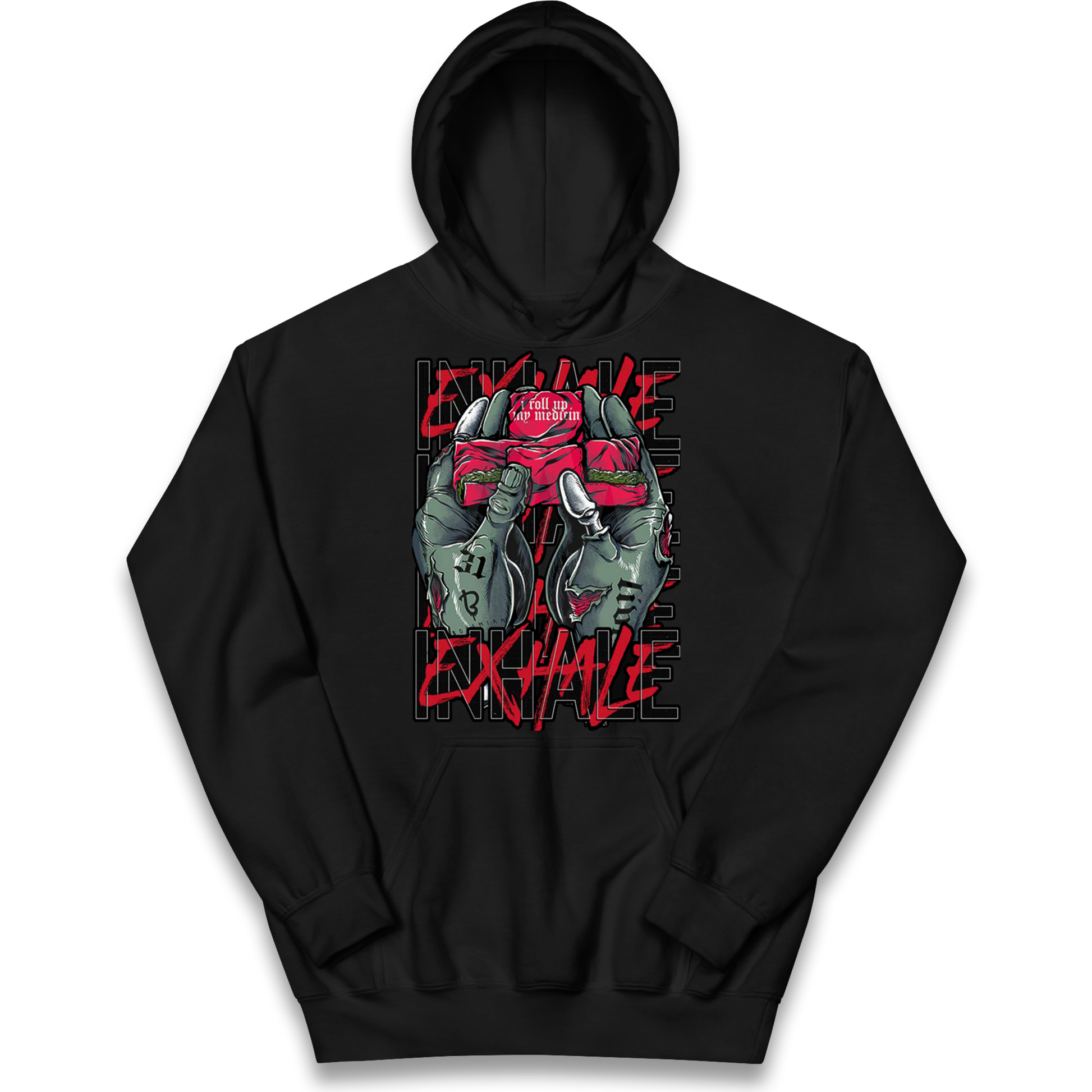 Inhale Exhale kids hoodie