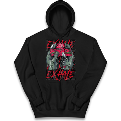 Inhale Exhale kids hoodie