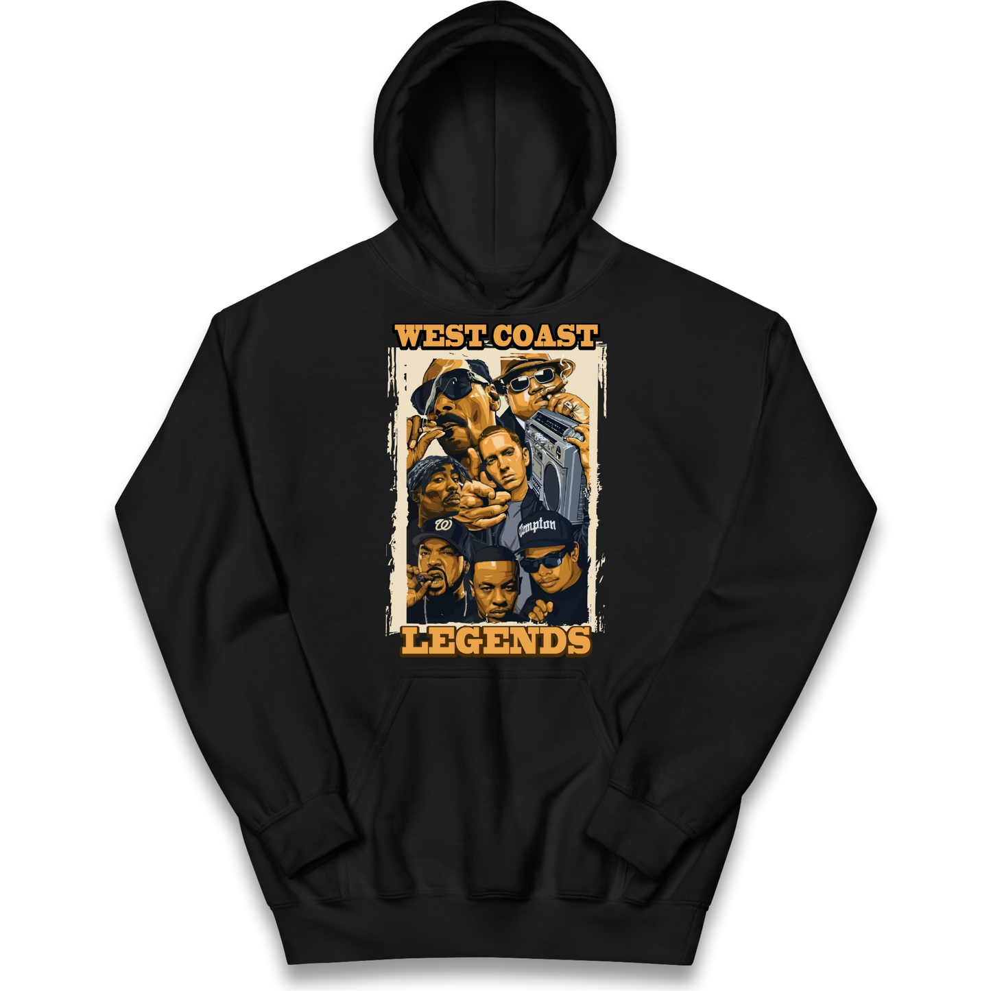 West Coast Legends Rappers kids hoodie