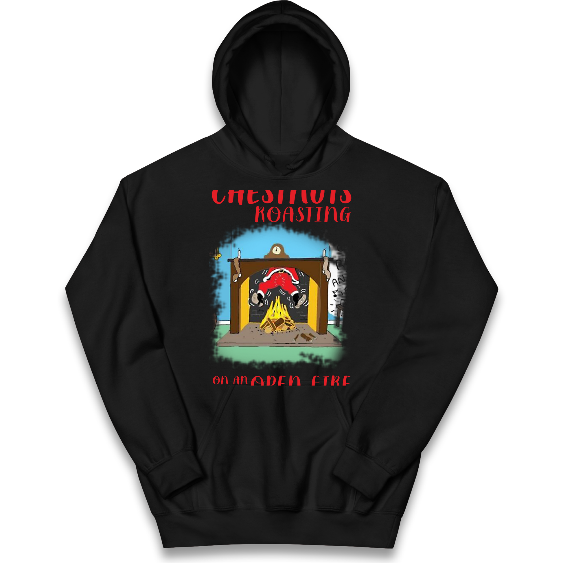 Chestnuts Roasting On An Open Fire Christmas kids hoodie