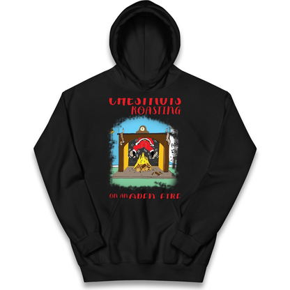 Chestnuts Roasting On An Open Fire Christmas kids hoodie