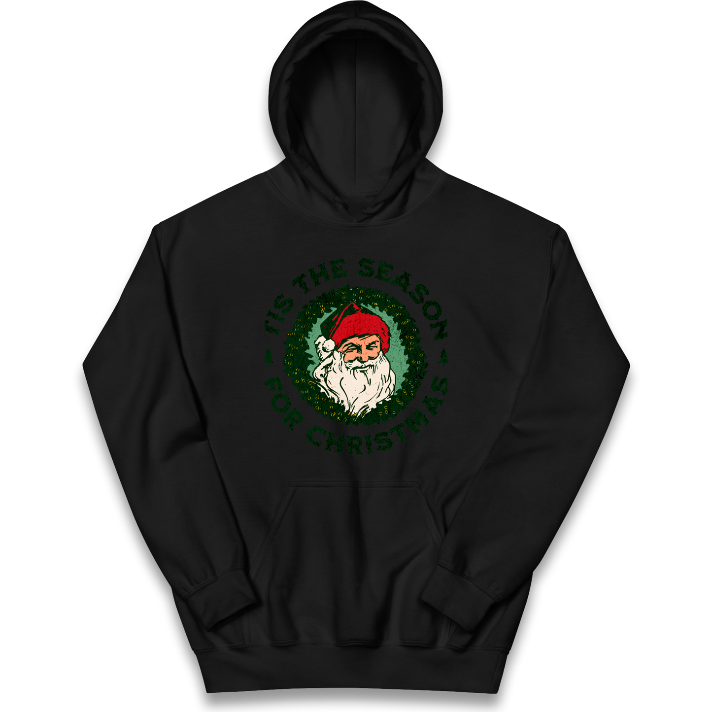 Tis The Season Santa Claus Christmas kids hoodie