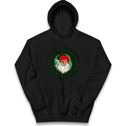 Tis The Season Santa Claus Christmas kids hoodie