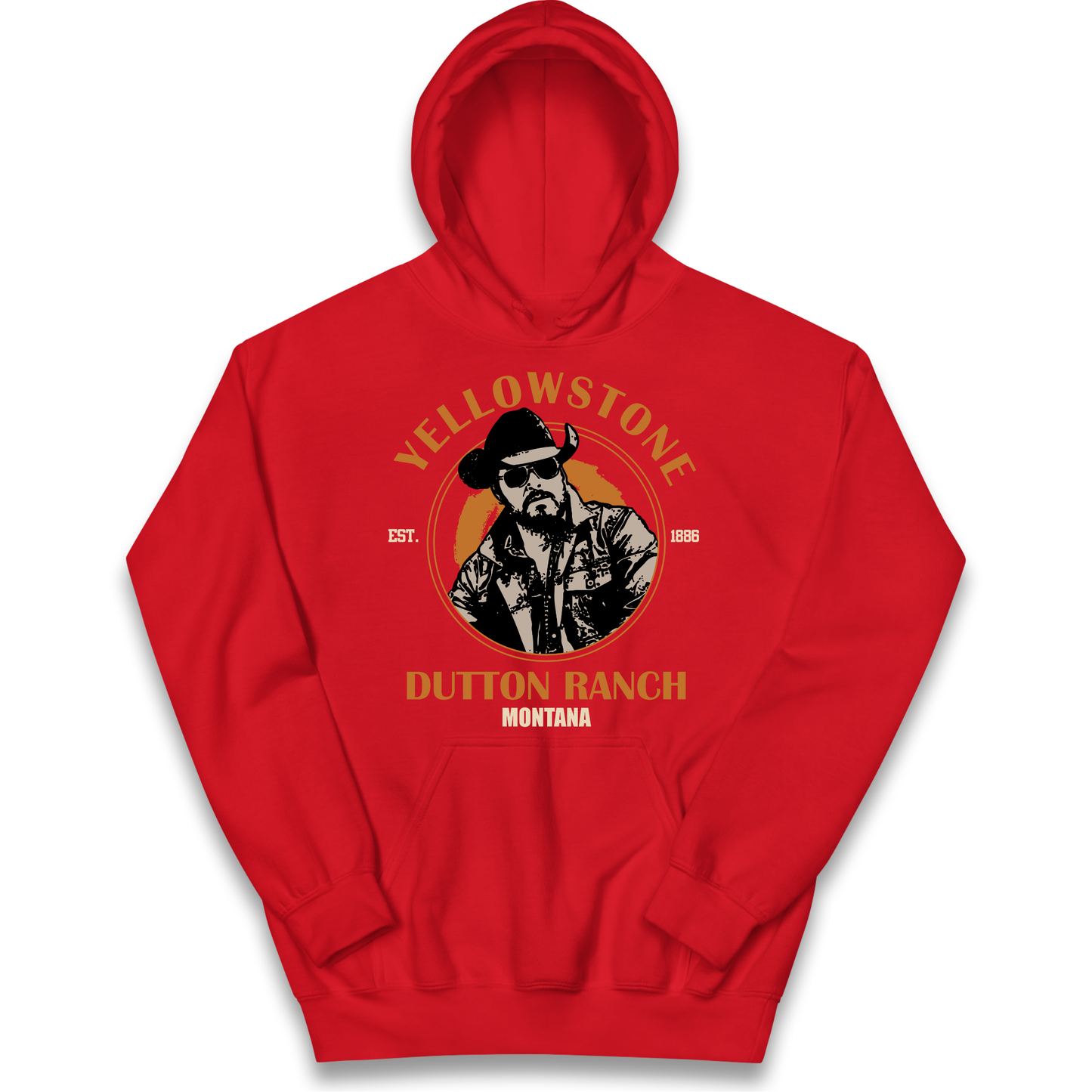 Yellowstone Dutton Ranch Montana Kids Hoodie