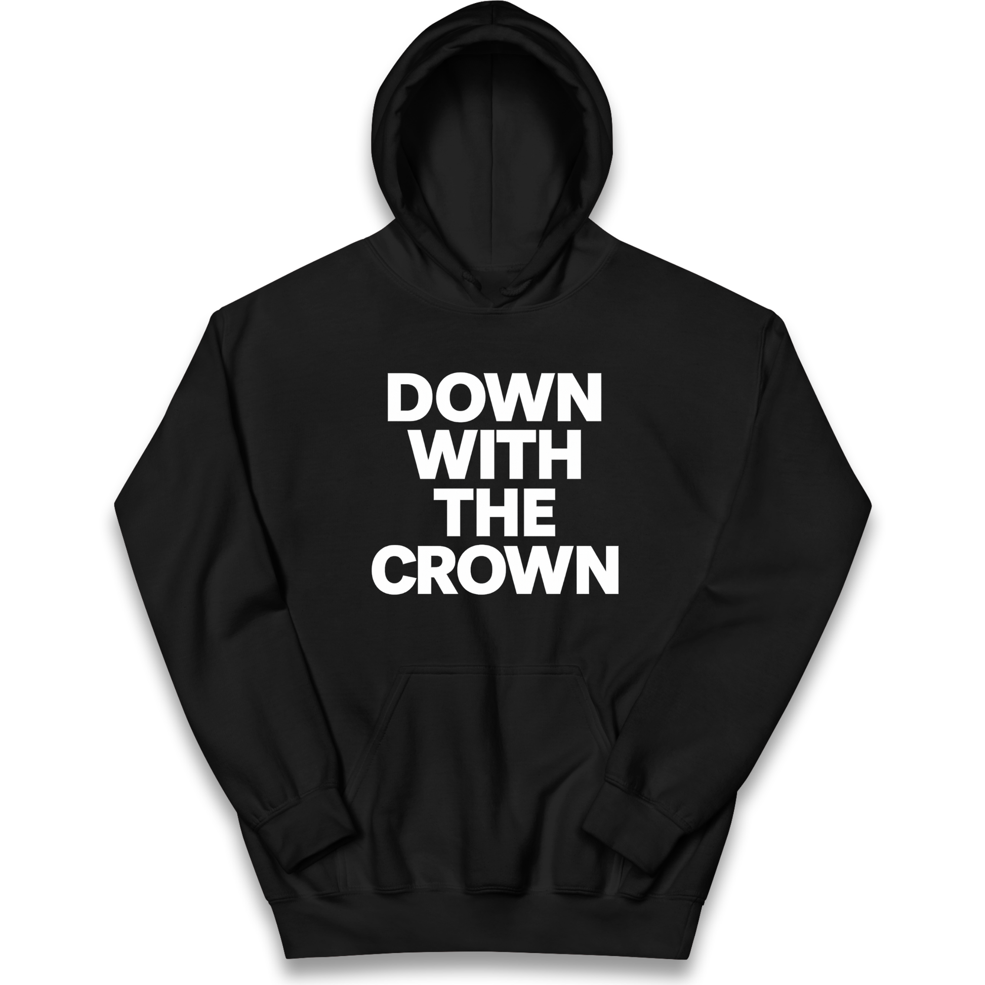 DOWN WITH THE CROWN kids hoodie