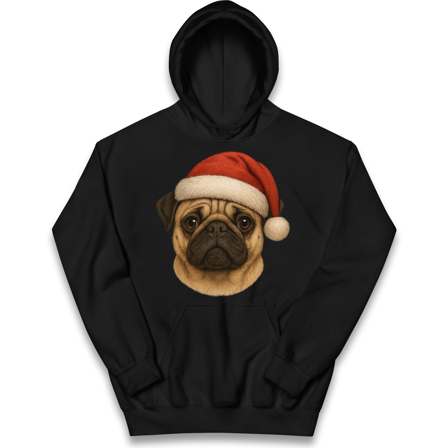 Pug Face Christmas kids hoodie