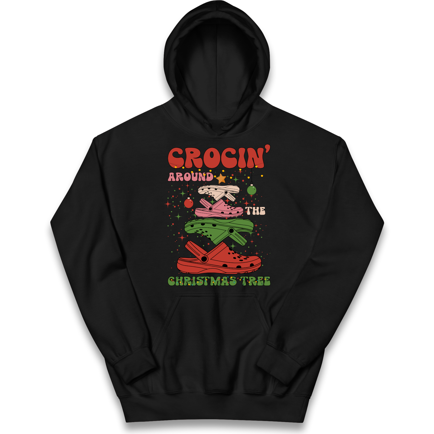 Crockin Around the Christmas Tree Christmas kids hoodie