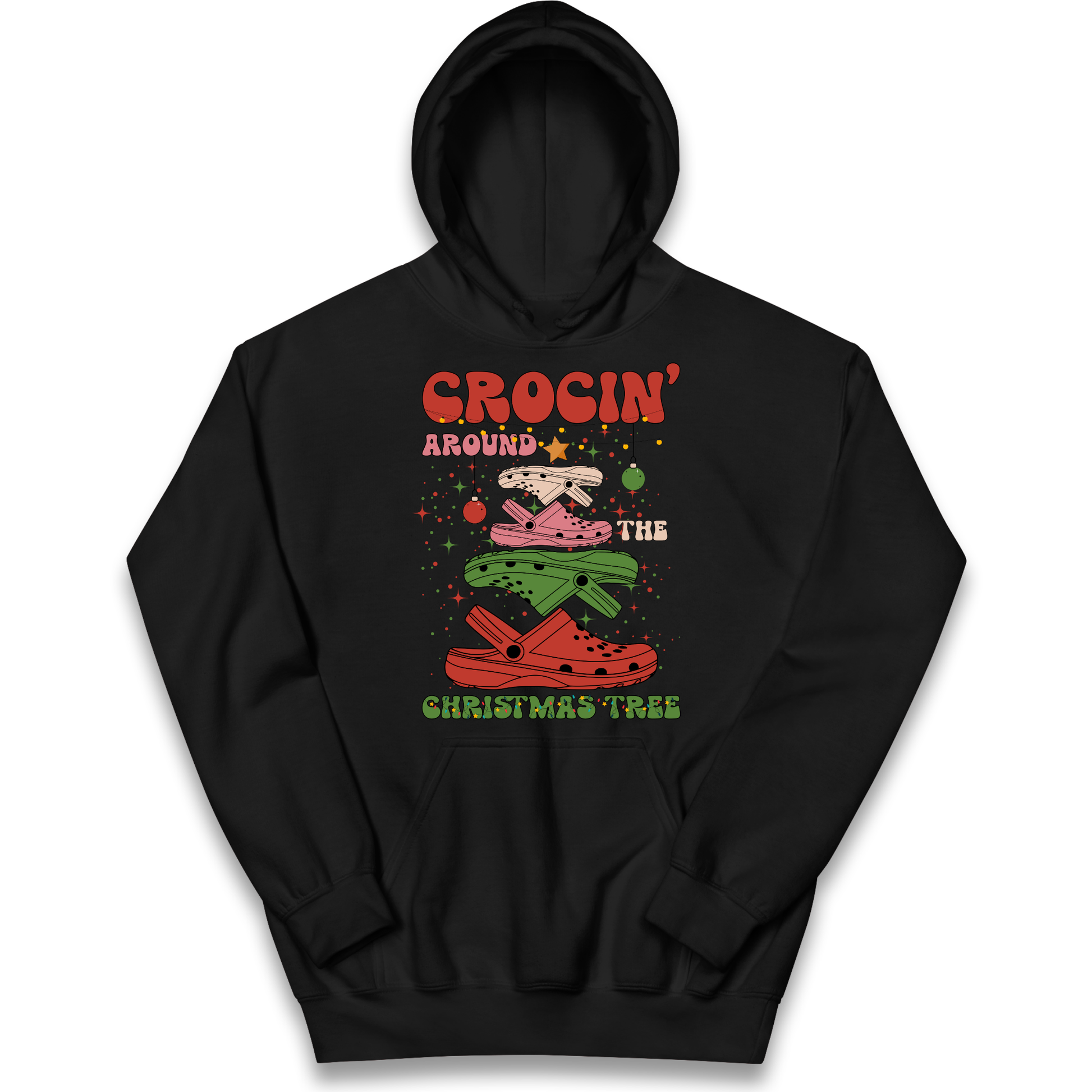 Crockin Around the Christmas Tree Christmas kids hoodie