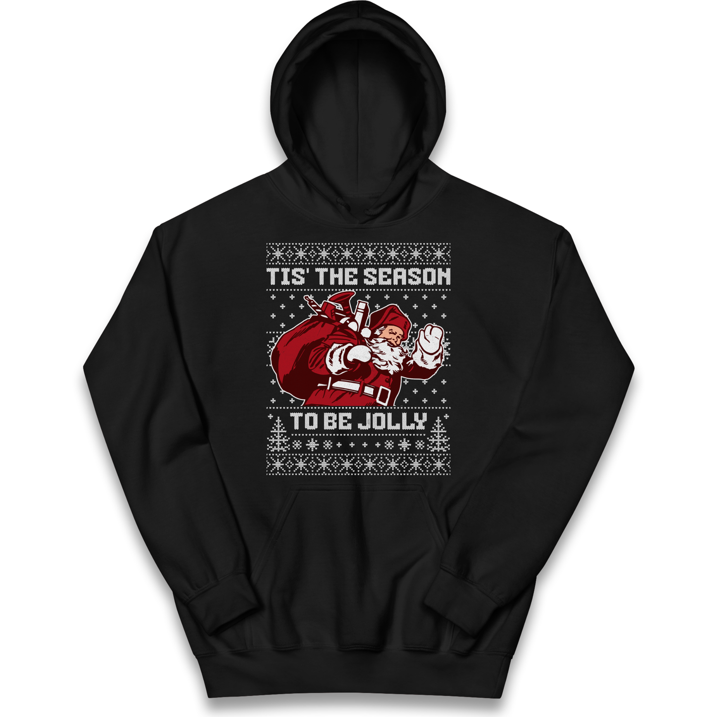Tis The Season To Be Jolly Christmas kids hoodie