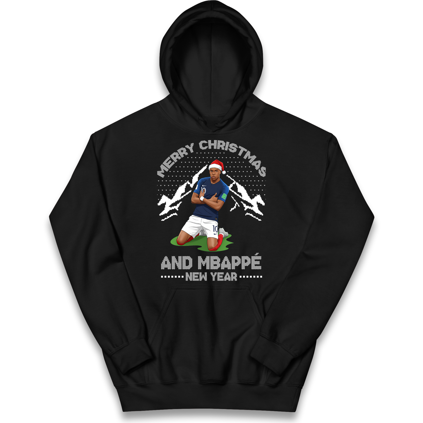 Mbappe Christmas Kids Hoodie
