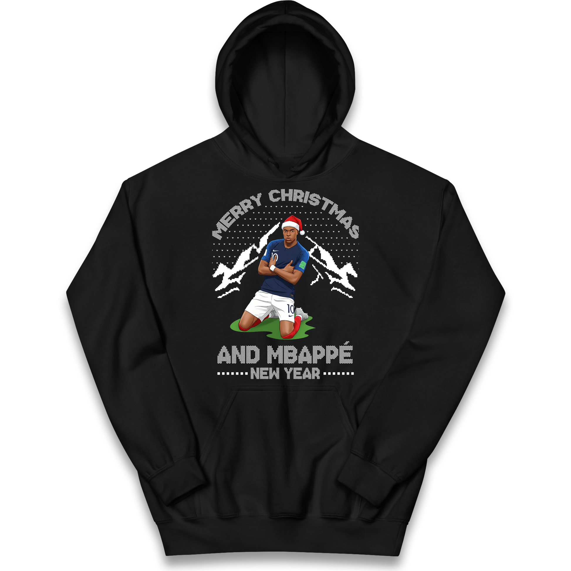 Mbappe Christmas Kids Hoodie