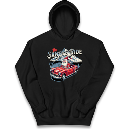The Santas Ride Christmas kids hoodie