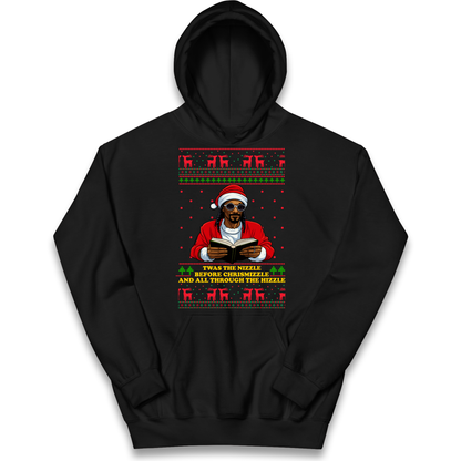 Snoop Dogg Nizzle Christmas Kids Hoodie