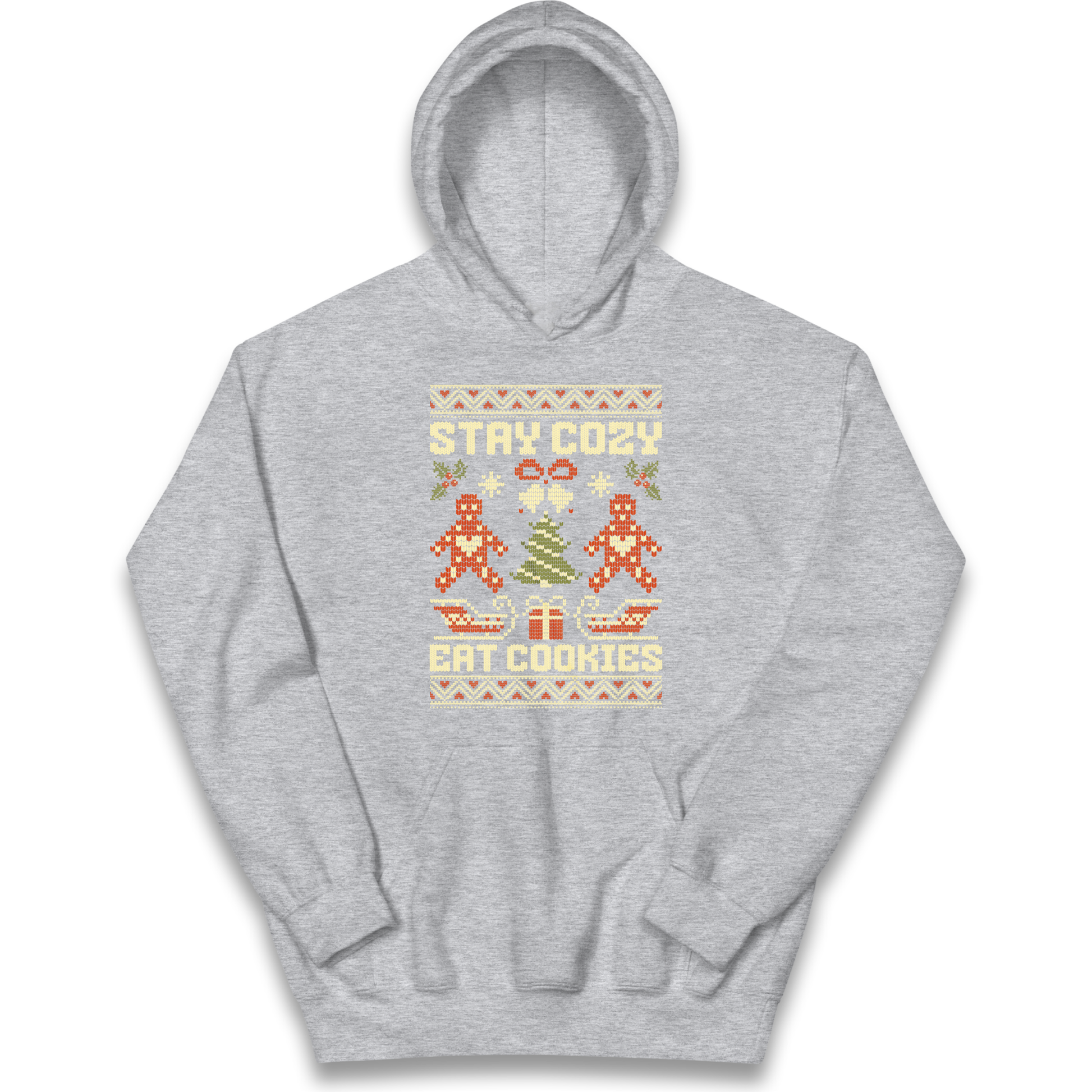 Stay Cozy Eat Cookies Christmas kids hoodie