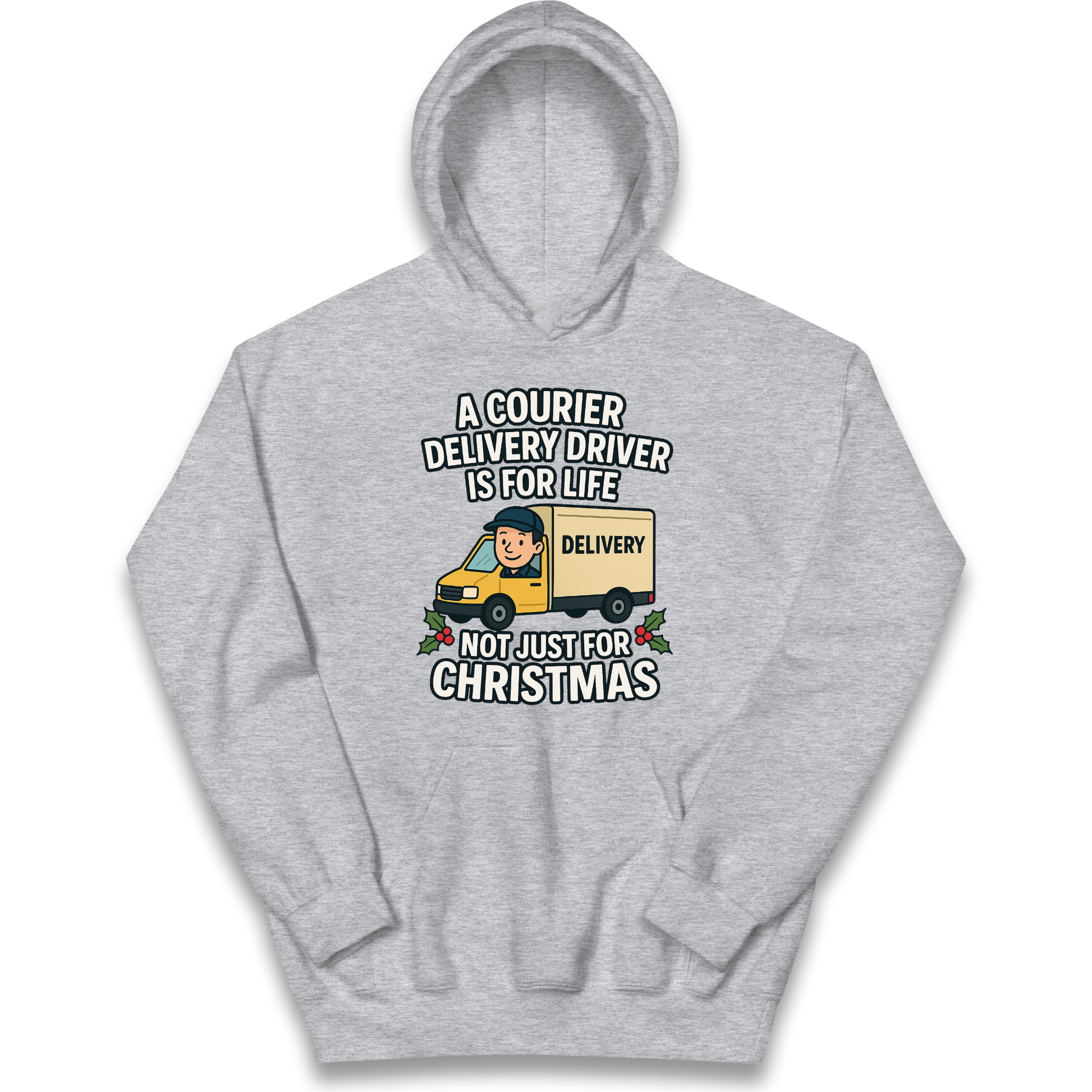 Courier Delivery Driver Christmas Kids Hoodie