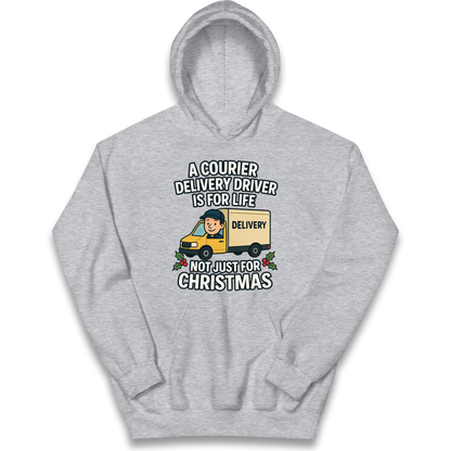Courier Delivery Driver Christmas Kids Hoodie