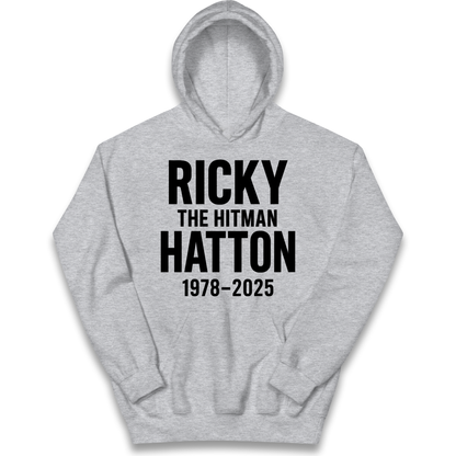 Ricky The Hitman Hatton 1978 2025 kids hoodie