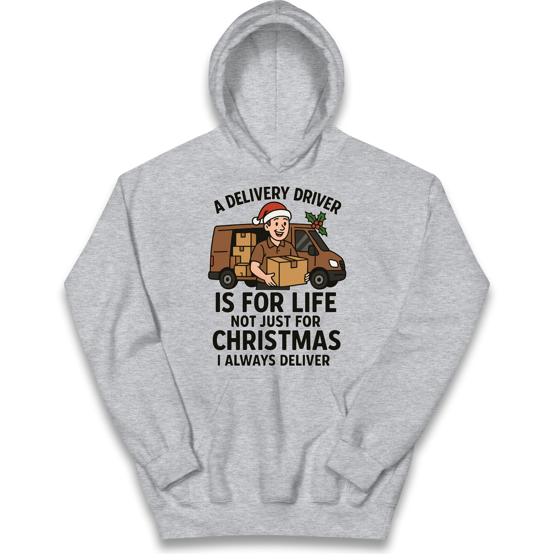 Delivery Driver Christmas Kids Hoodie