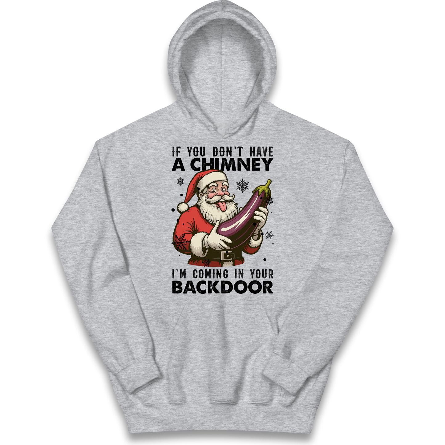Santa Back Door Kids Hoodie