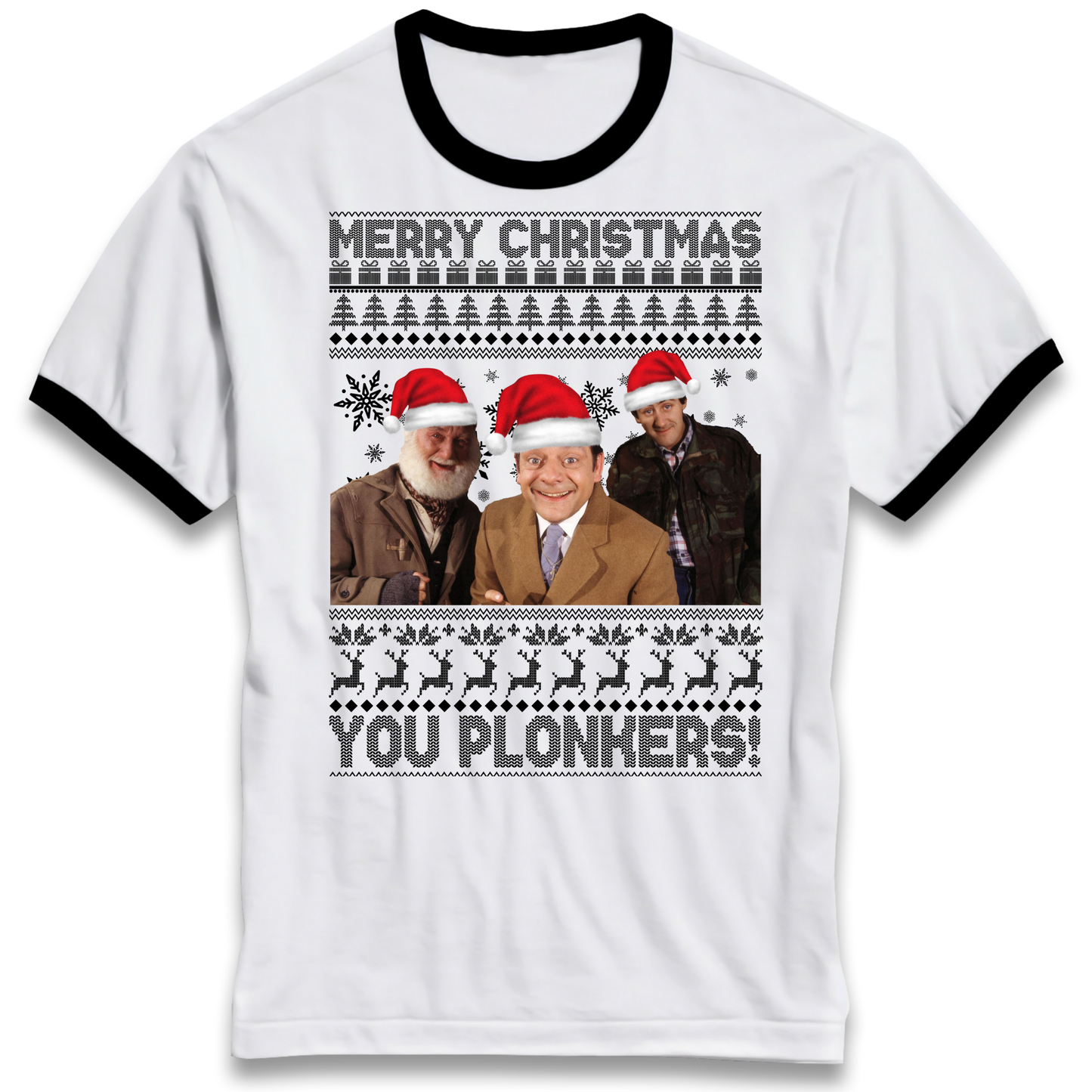 Plonkers Christmas Ringer T Shirt