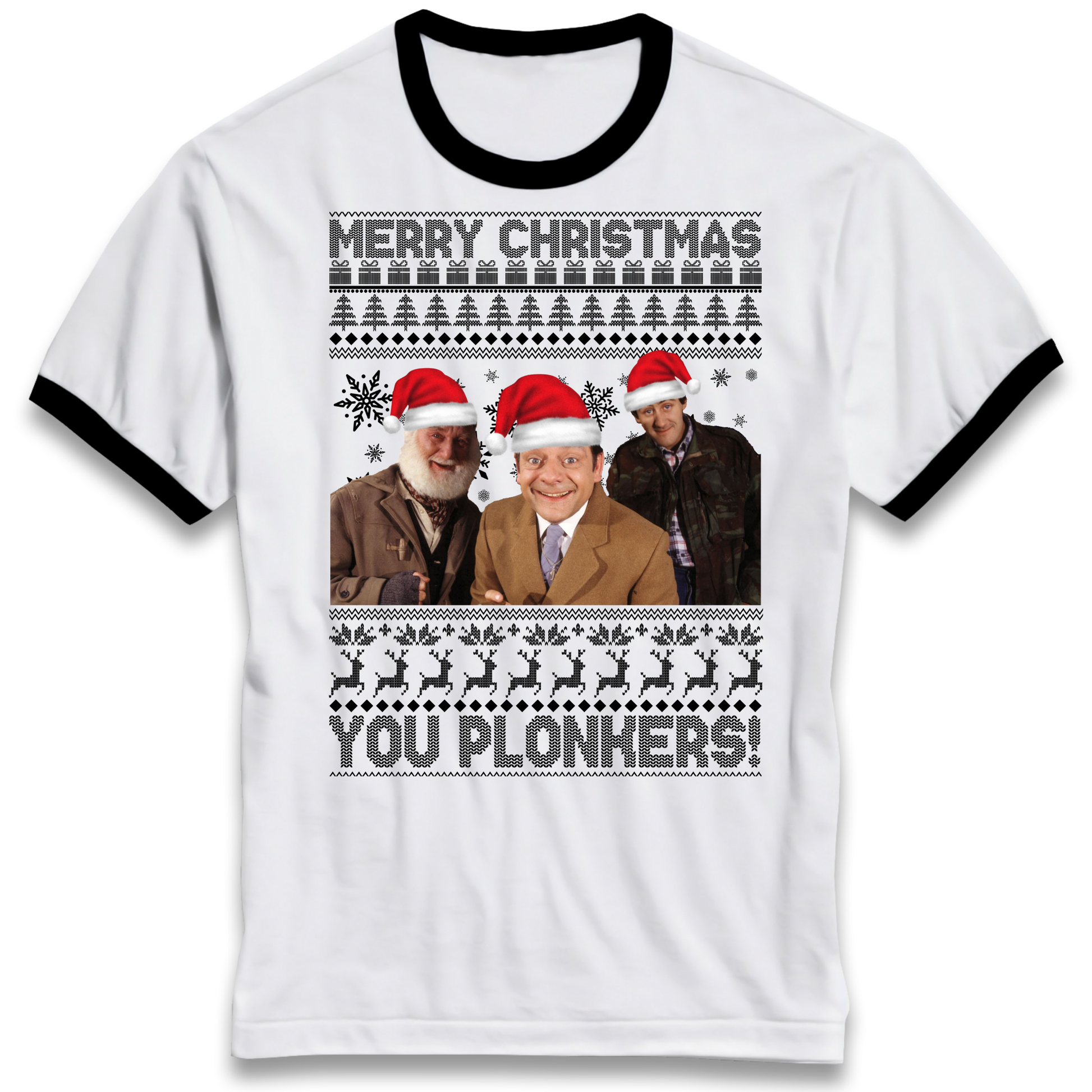 Plonkers Christmas Ringer T Shirt