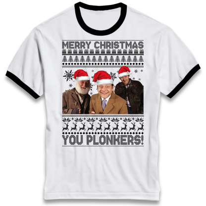 Plonkers Christmas Ringer T Shirt