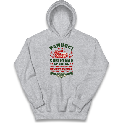 Panucci Pizza Christmas Special Christmas kids hoodie