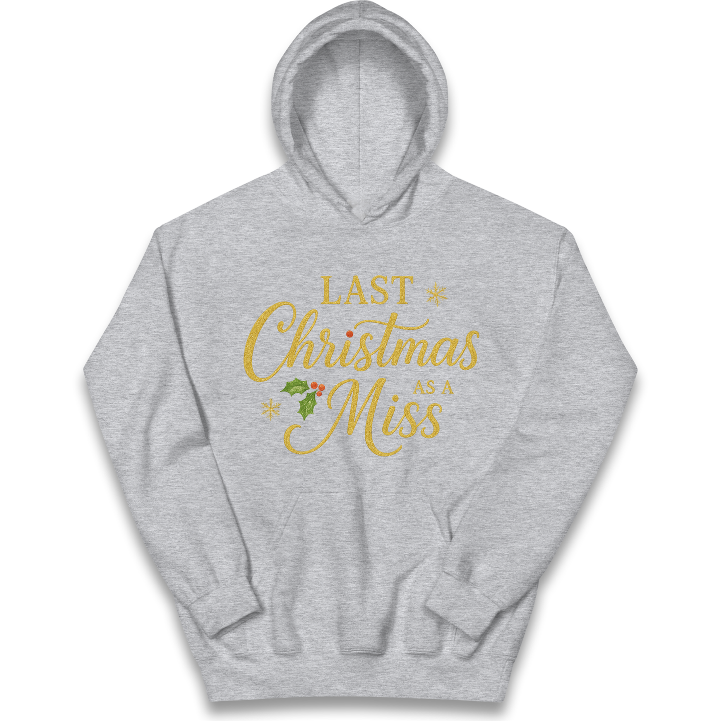 Last Christmas as a Miss kids hoodie