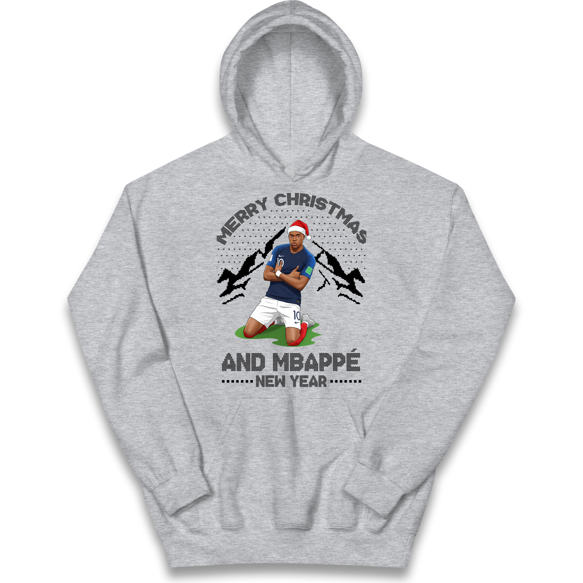 Mbappe Christmas Kids Hoodie
