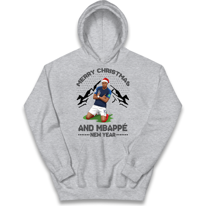Mbappe Christmas Kids Hoodie