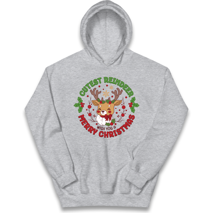 Cutest Reindeer kids hoodie