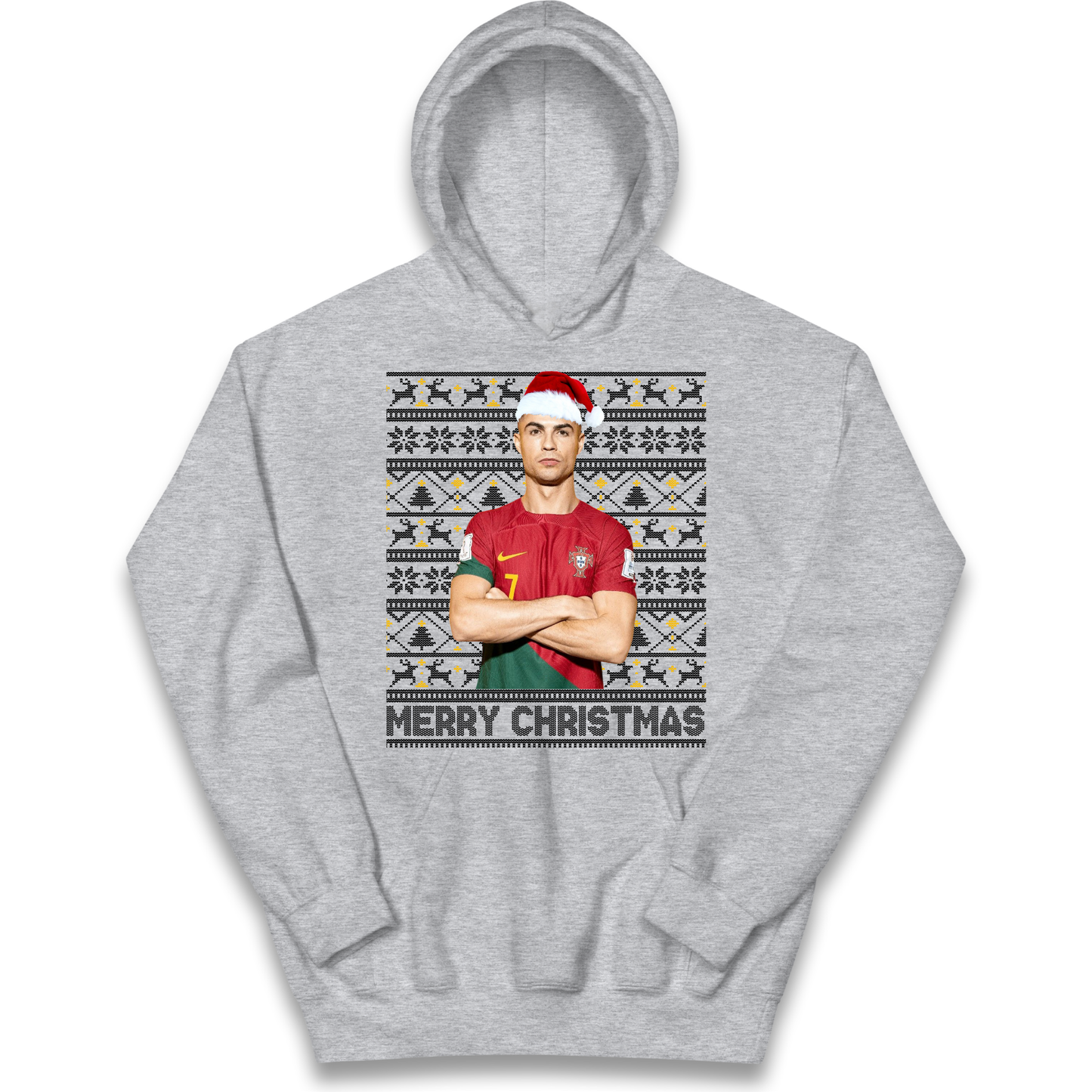 Merry Christmas Ronaldo kids hoodie
