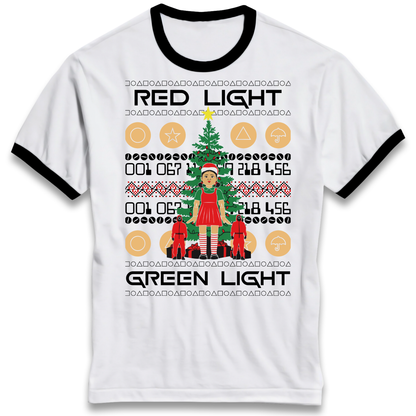 Squid Game Christmas Ringer T Shirt