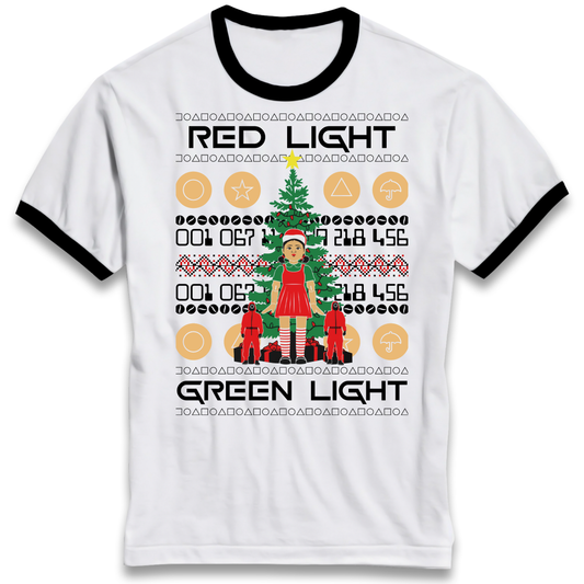 Squid Game Christmas Ringer T Shirt